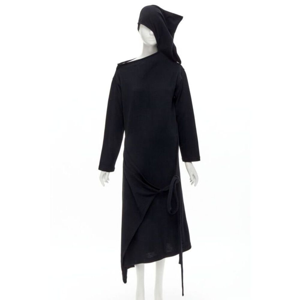 Comme Des Garcons Asymmetric Hooded Dress